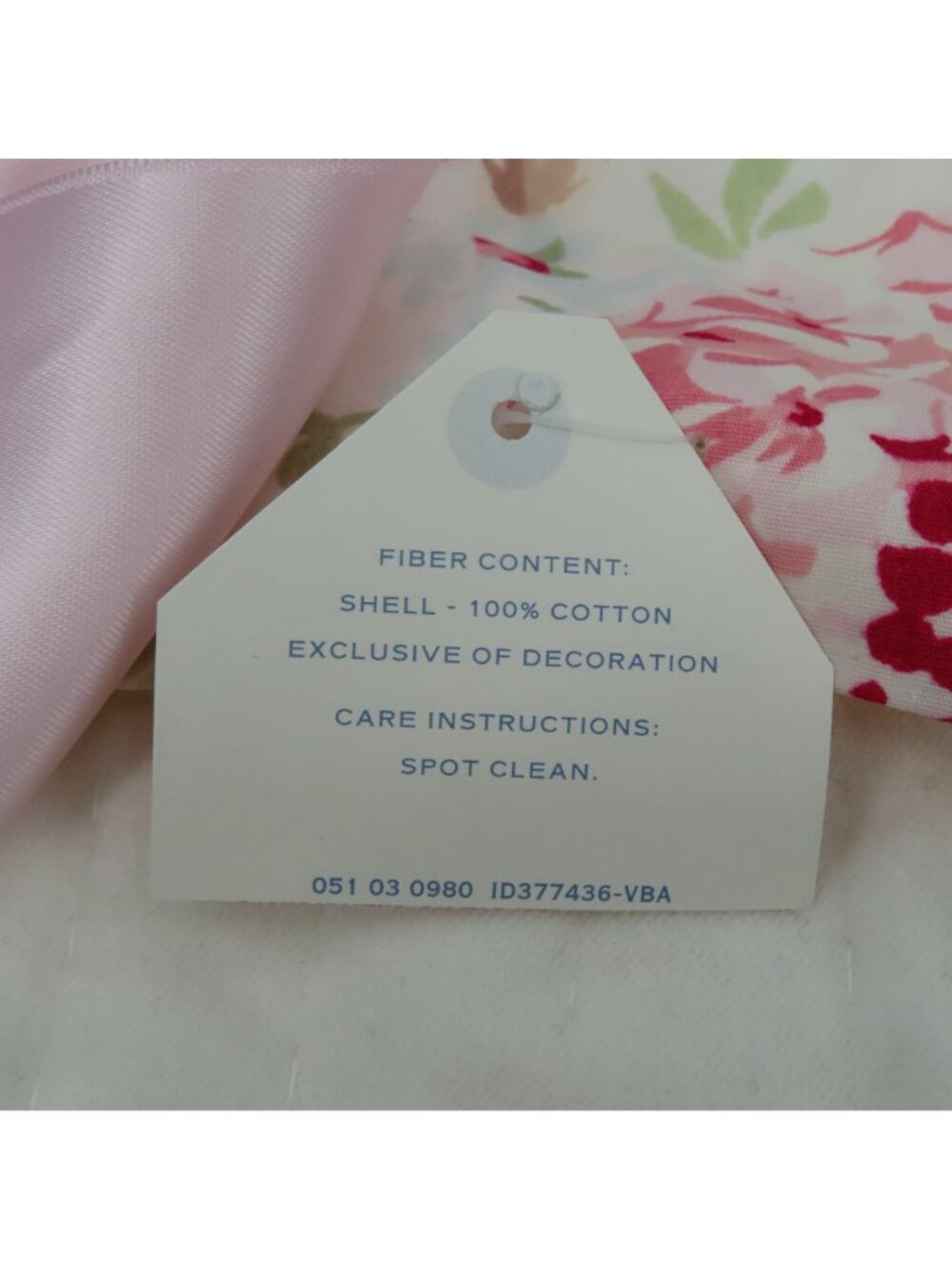 Simply Shabby Chic Pair of 2 Pink Floral Ruffle Christmas Stockings Holiday Xmas - Picture 3 of 15